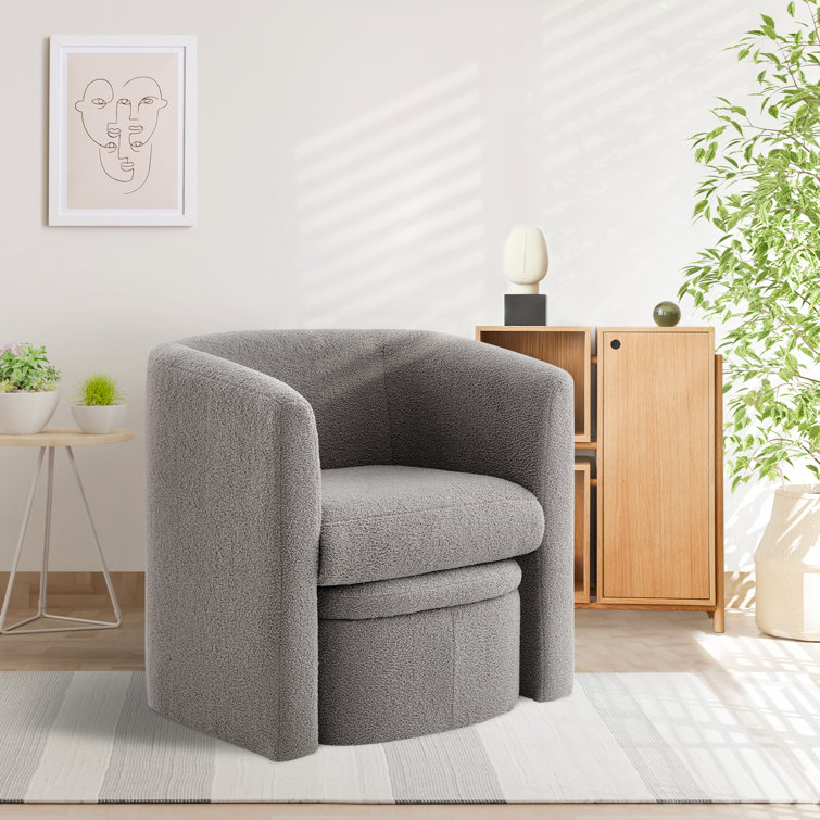 Living room deals chair with ottoman